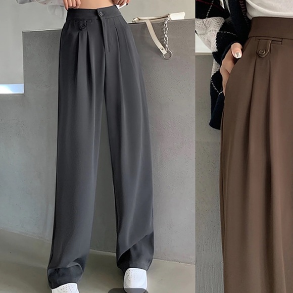 NWT AHA SELECTED Drooping High Waist Long Pants Small - Picture 1 of 10